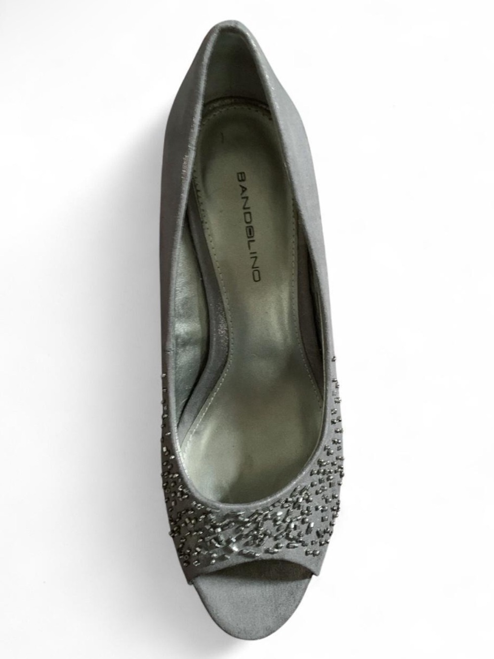 BANDOLINO Mirabel Metallic Beaded Peep-toe Platform Pump 7
